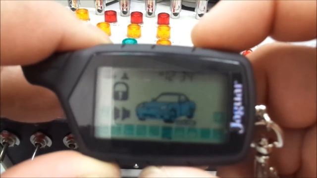 Автосинализация Jaguar TEZ-beta программирование кнопок брелка