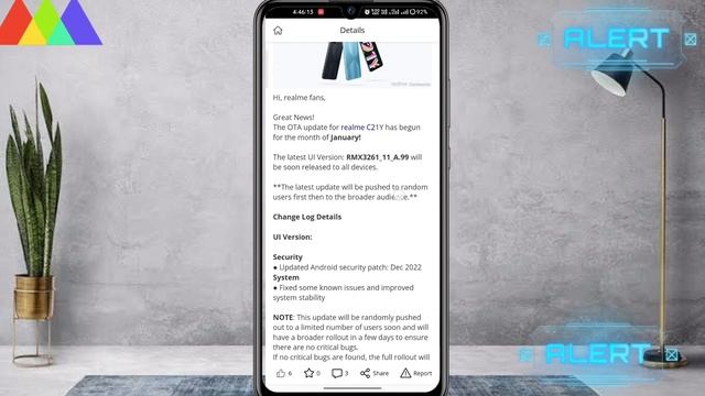 Realme C21Y January New Software Update//Realme C21Y New A.99 Software Update/Realme C21Y Android 1 смотреть онлайн