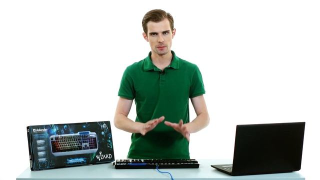 Игровая клавиатура Defender Wizard GK-230DL смотреть онлайн