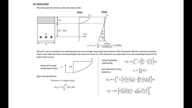 7 - Example 1 - Full Moment-Curvature for Rectangular Reinforced Concrete Section смотреть онлайн