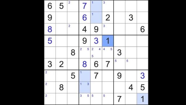 Sudoku solution –New York Times sudoku 13 February 2023 Hard level смотреть онлайн