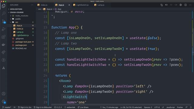 React props and state - Crash Course in React props and state смотреть онлайн