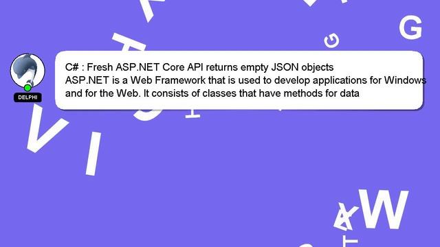 C# : Fresh ASP.NET Core API returns empty JSON objects смотреть онлайн