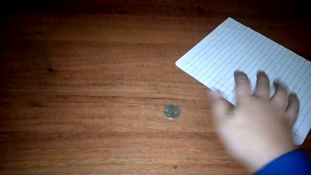 фокус с монетой и листом смотреть онлайн