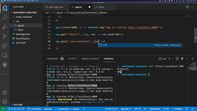 Sentiment Analysis With Node.JS смотреть онлайн