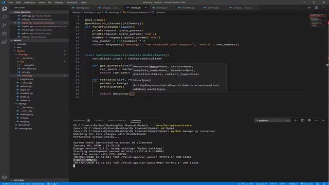 Django Rest Framework API #12 / Search | Filtering Data Inside ModelViewset. смотреть онлайн