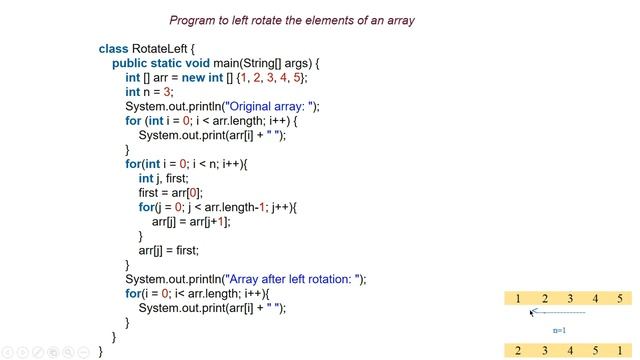 Java Tu- 53: Java Array Practice Programs : Transpose matrix, left , right rotate array смотреть онлайн