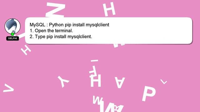 MySQL : Python pip install mysqlclient смотреть онлайн