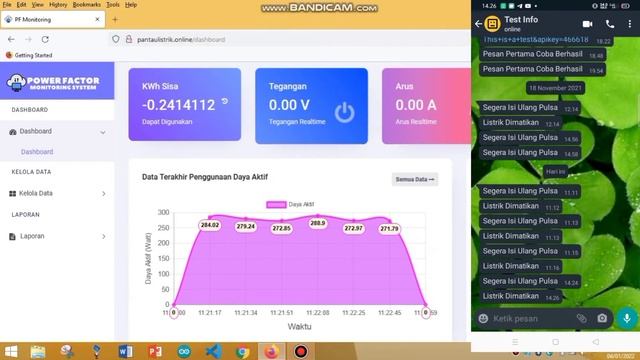 Website Pemantauan Listrik (kWh) dan Pengisian Token Listrik IoT dilengkapi Notifikasi Whatsapp смотреть онлайн