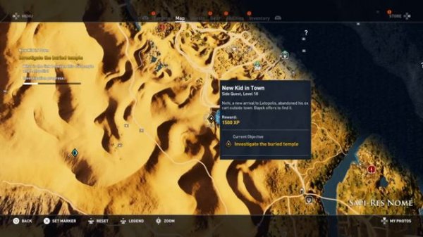 Location of The temple of a million years (AC Origins)