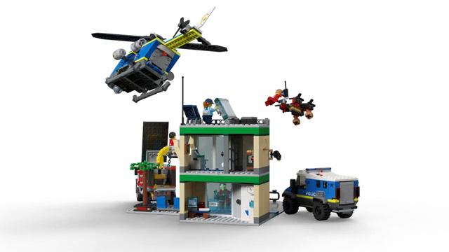 LEGO ЛЕГО City Полицейская погоня в банке 60317 смотреть онлайн