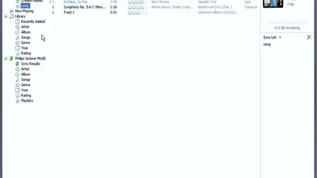 Transferring music to your GoGear using WMP11 смотреть онлайн