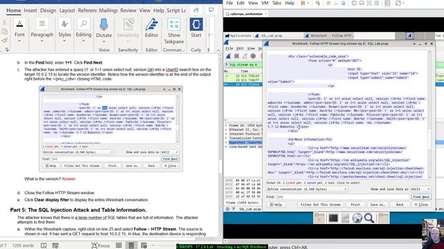 CBROPS - 17.2.6 Lab - Attacking a mySQL Database смотреть онлайн