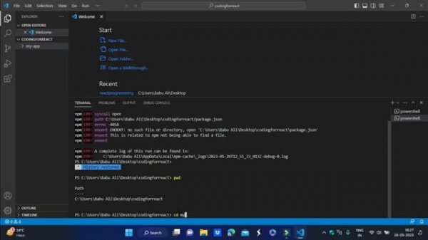 npm start not working / How to fix npm error React /npm start error node js /npm start in vs code