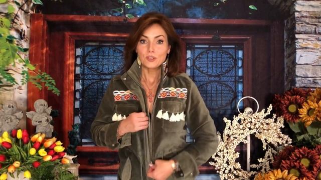 Embroidered Velvet Jacket смотреть онлайн