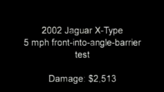 Crash Test 2002 - 2008 Jaguar X-Type (Rear Pole & Angle Barrier Test) IIHS смотреть онлайн