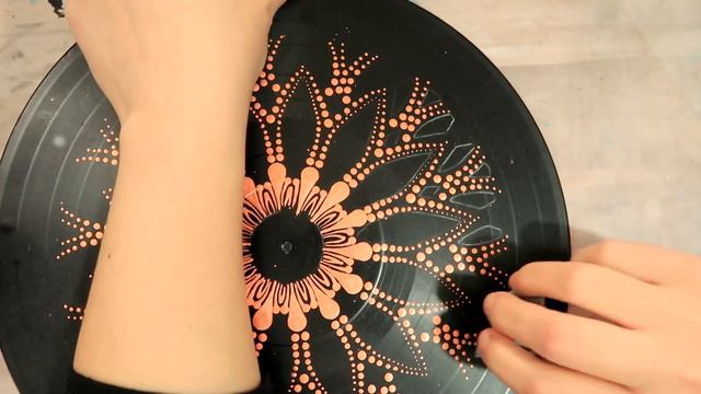 How to Paint Dot Mandalas CHERRY BLOSSOM RECORD | Lydia May Recycling Craft Idea смотреть онлайн