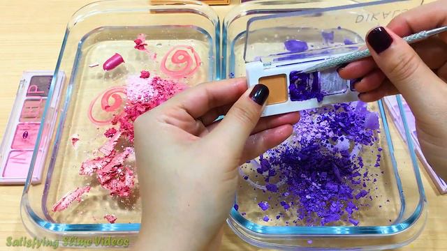 Special Series #14 PURPLE vs PINK | Mixing Makeup Eyeshadow into Clear Slime! Satisfying Slime Vide смотреть онлайн