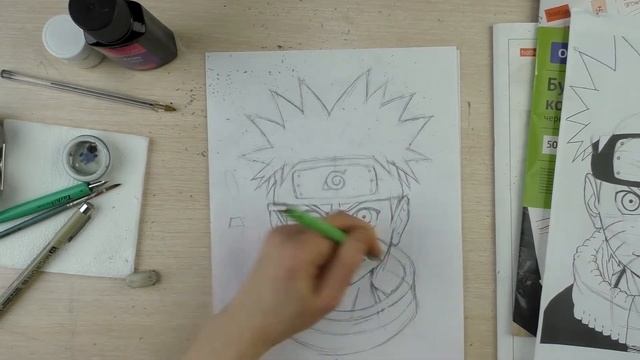 Как нарисовать Наруто? | Как научиться рисовать аниме? | Уроки рисования смотреть онлайн
