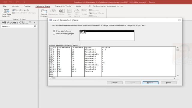Importing Data from Excel to Microsoft Access смотреть онлайн