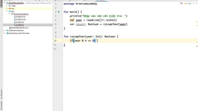 Kotlin 004 - Kiểm tra năm nhuận смотреть онлайн