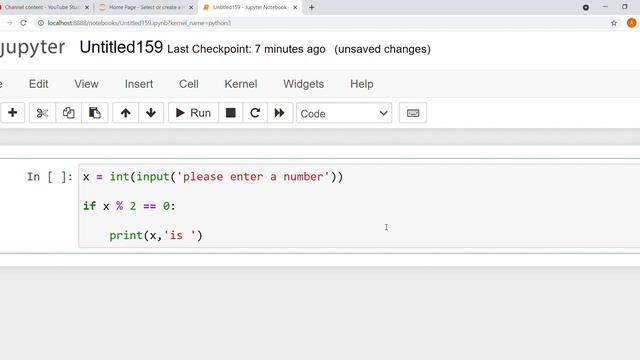 how to find even number using with input function in python смотреть онлайн