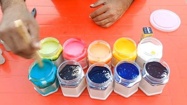 How to mix colour in distemper || how to make colours in distemper смотреть онлайн