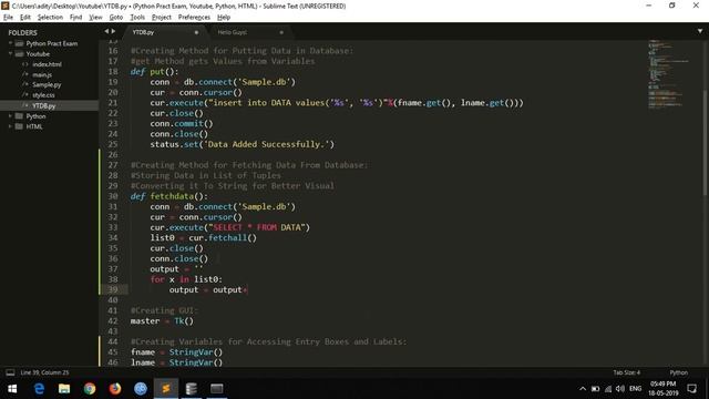 Python #6: Tkinter GUI and Fetching Data from Database (CRUD #2) смотреть онлайн