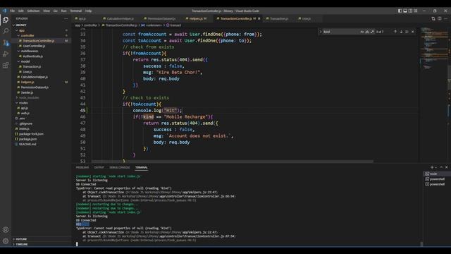 26. NodeJS, ExpressJS & MongoDB Backend Project - MFS Like Bkash: Insert Transaction Data смотреть онлайн