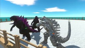 Godzilla 2024 vs Mechagodzilla - Animal Revolt Battle Simulator