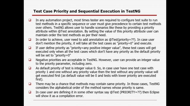 Selenium WebDriver with Java (TestNG Framework) - Online Training October 2021 Batch - Session 8 смотреть онлайн