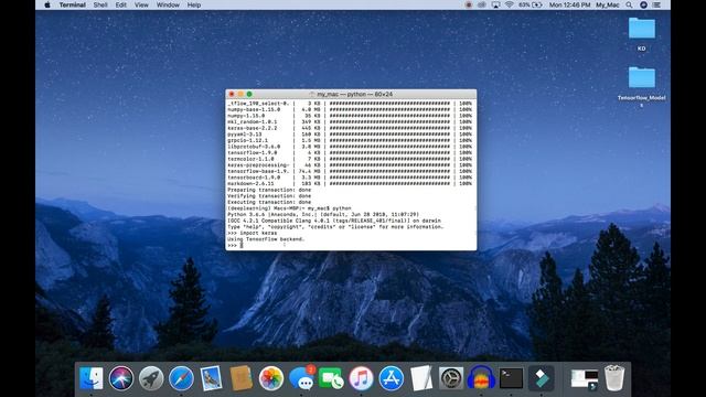 How to install Keras (Python deep learning library) on Anaconda on MacOS смотреть онлайн