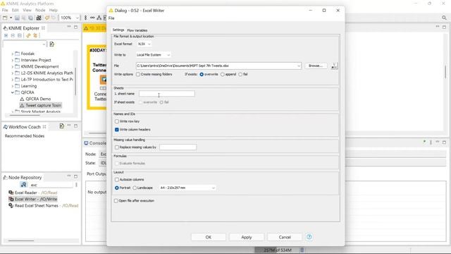 Day 7 - Excel Writer - 30 Days of KNIME смотреть онлайн