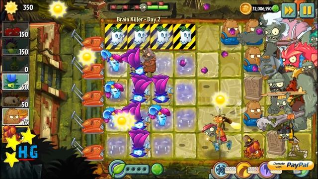 Plants vs Zombies 2 Brain Killer World Day 2 (Protect Ghost Pepper) смотреть онлайн