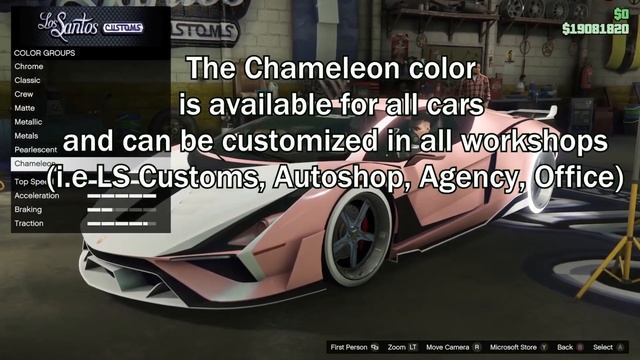 How to Get the NEW Chameleon Paintjob All Colors in GTA 5 Online "Expanded & Enhance" смотреть онлайн