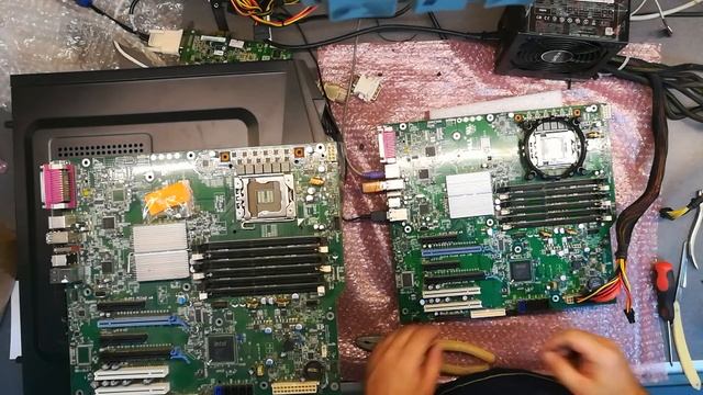 Установка универсального кулера на мат. плату Dell T3500 (9kpnv) смотреть онлайн