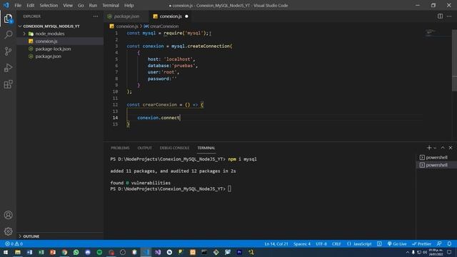 Conexión MySQL en Node смотреть онлайн