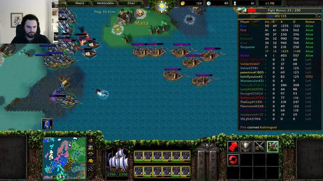 Risk Europe, FFA with Derreger #3 #warcraft3 #warcraft #wc3 смотреть онлайн
