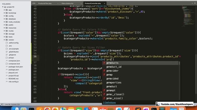 Laravel 10 Tutorial #94 | Product Filter in Laravel (IV) | Product Filter by Sizes via Ajax смотреть онлайн