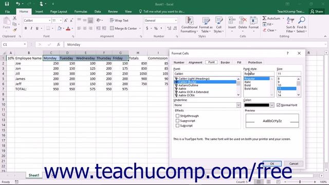 Excel 2016 Tutorial The Format Cells Dialog Box Microsoft Training Lesson смотреть онлайн