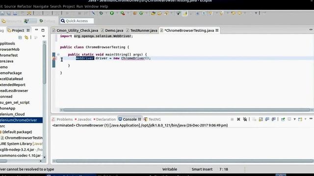 How to run Selenium script for Chrome browser using eclipse IDE смотреть онлайн