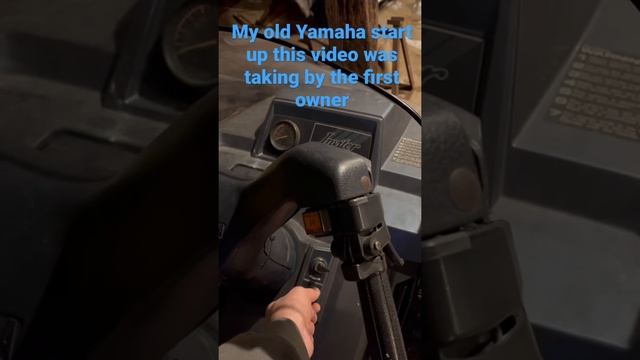 YAMAHA! #yamaha #startup #vintage #snowmobile #oldies