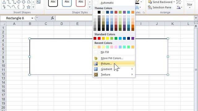 Excel 2010 Add or Change a Gradient, Texture, or Picture Fill смотреть онлайн
