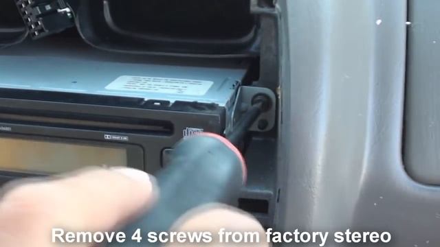 remove stereo Toyota Avalon 1999-2003 смотреть онлайн