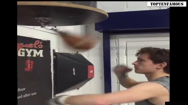 Tom Holland Training For Spider Man Homecoming   Avengers  Infinity War