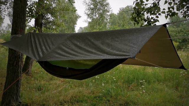 Отдых под дождем. Гамак с тентом. Другое тур снаряжение. смотреть онлайн