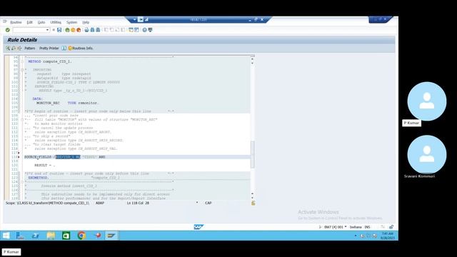 SAP-BW On HANA Training : How To Write Transformation Routine in BW On HANA смотреть онлайн