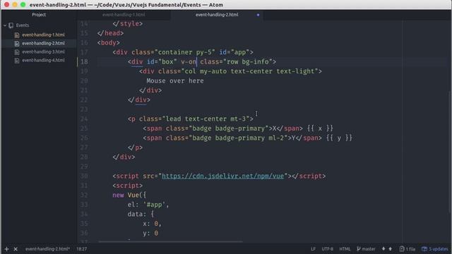 Vue.js Fudamental - Event Handling - Part 2 of 4 (10) смотреть онлайн