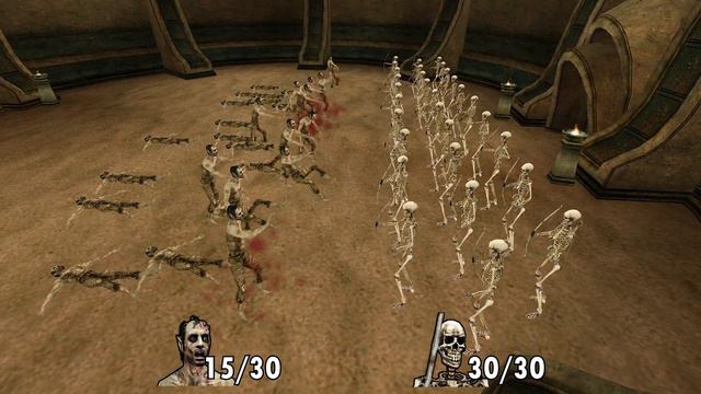 30 Corprus Stalkers vs 30 Skeleton Archers | Morrowind NPC Battle смотреть онлайн