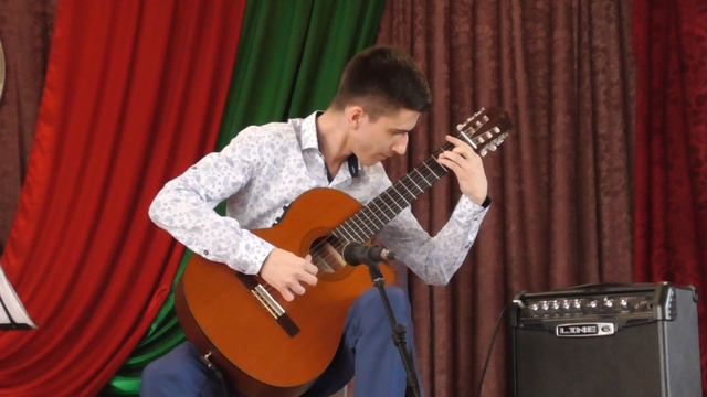 Луис Ален. Арабеска «Огонь сердца». На гитаре играет Илья Ковальчук. смотреть онлайн